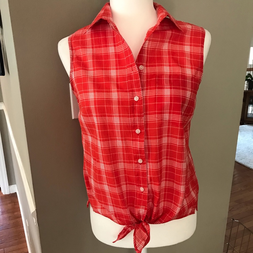 J Crew red top